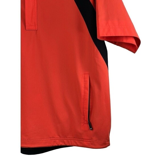 CB Weather Tec Pullover Shirt Cutter and Buck Orange Black 1/4 Zip Mens Golf S - Picture 5 of 12